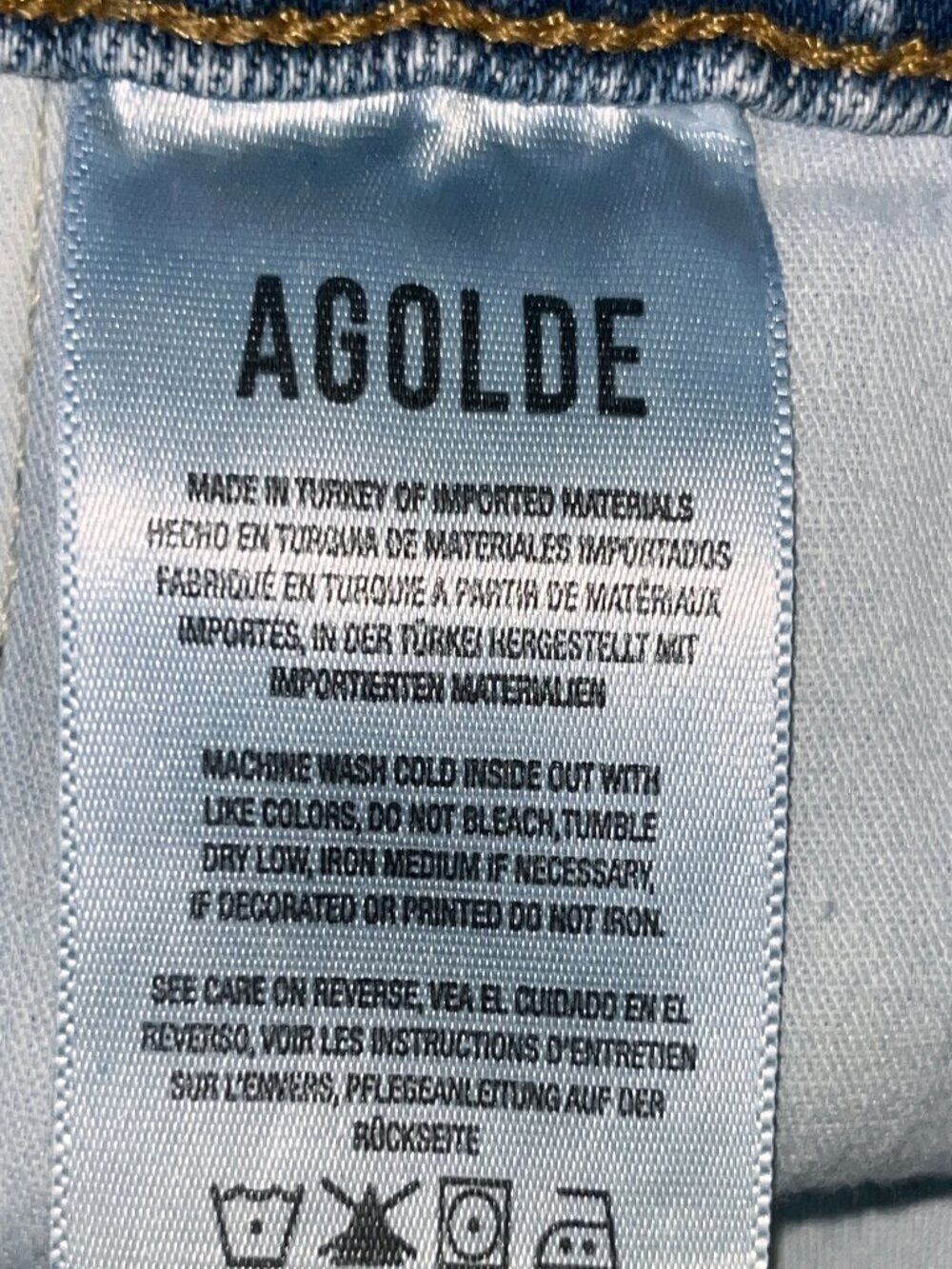 AGOLDE REWORK STRAIGHT LEG ULTRA HIGH RISE CINCH WAIST PLEATED BAGGY JEAN BELTED - Picture 8 of 12